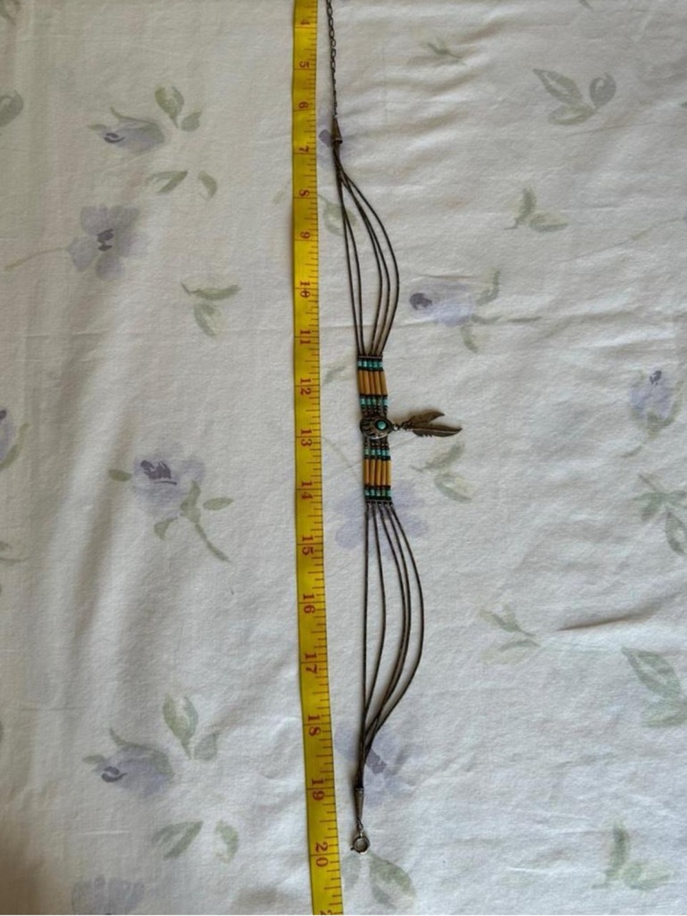70s Bohemian Vintage Hippie Southwestern Sterling Silver Necklace - Picture 8 of 8